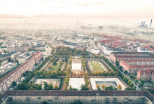  Enghave Park in Copenhagen_aereal view
